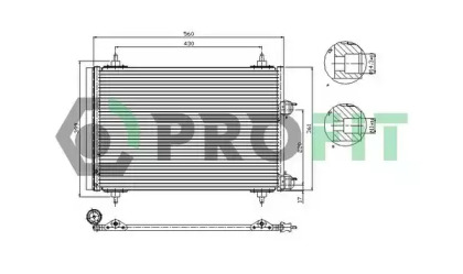 Радиатор кондиционера PROFIT PR 1905C1